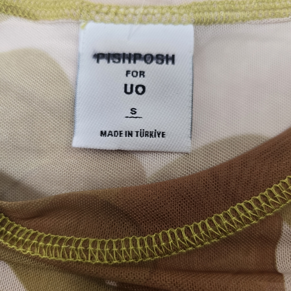 Y2K Sheer Mod Flower Mesh Top Festival Couquette Fairy Grunge Whimish Goth Small - Picture 5 of 12